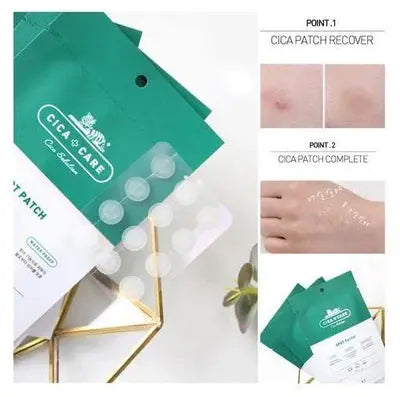 VT – Cica Acne Spot Patch - 48 patchs de tailles variées (10 mm et 12 mm) Beautyseoul